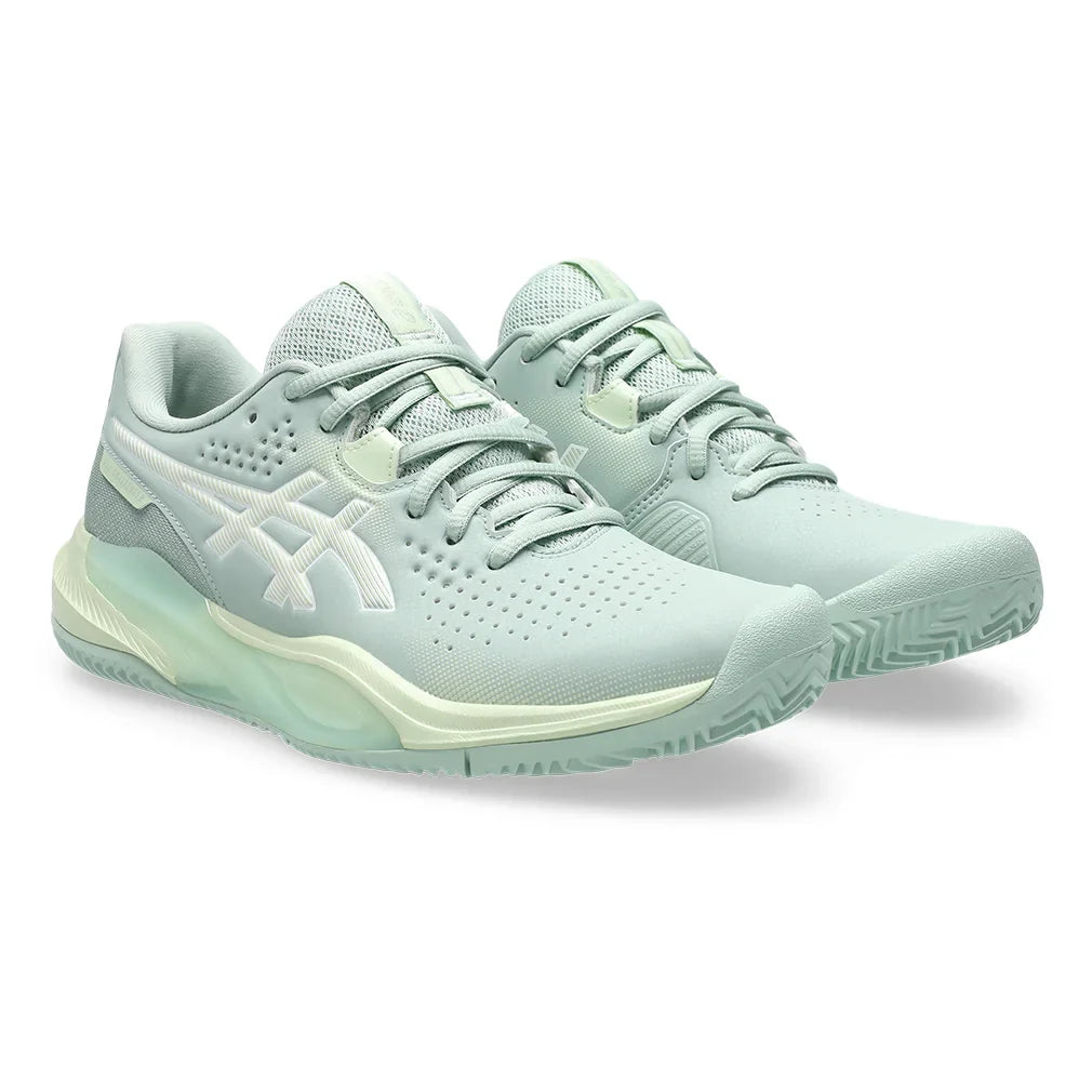 Women`s GEL-Challenger 15 Clay Tennis Shoes Lichen Rock and Whisper Green Footwear Asics