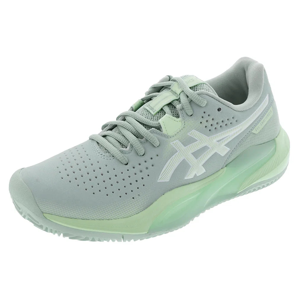Women`s GEL-Challenger 15 Clay Tennis Shoes Lichen Rock and Whisper Green Footwear Asics