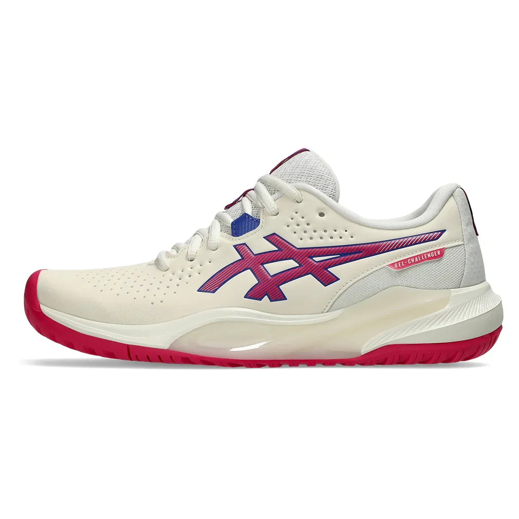 Women`s GEL-Challenger 15 Tennis Shoes Cream and Bright Rose Footwear Asics