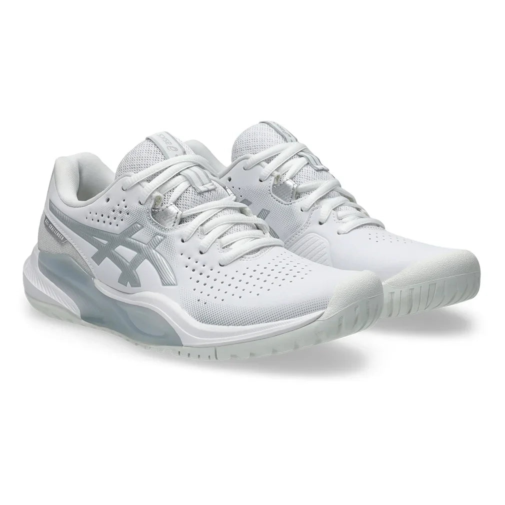 Women`s GEL-Challenger 15 Tennis Shoes White and Pure Silver Footwear Asics