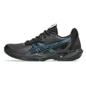 Women`s Night Energy Solution Speed FF 3 Tennis Shoes Black and Prism Blue Footwear Asics