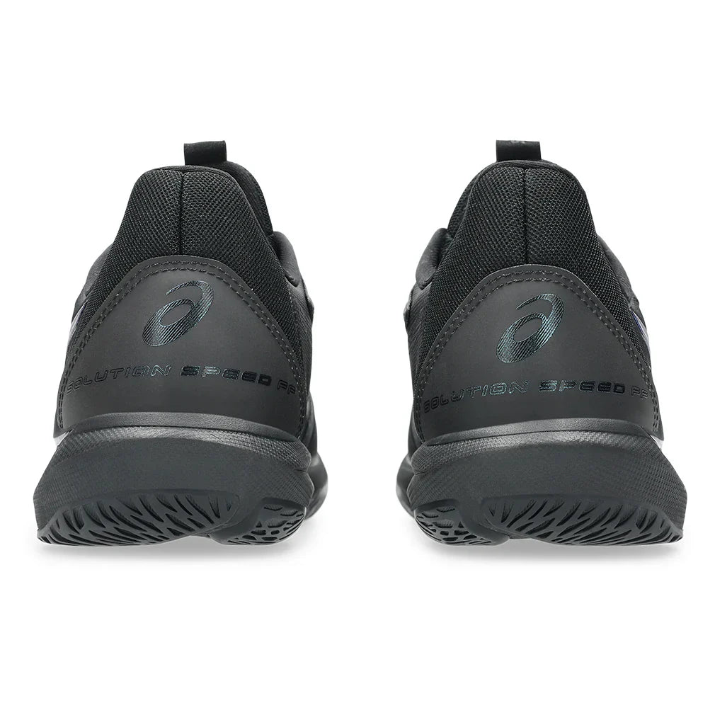 Women`s Night Energy Solution Speed FF 3 Tennis Shoes Black and Prism Blue Footwear Asics
