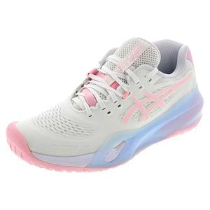 Women`s GEL-Resolution X Tennis Shoes White and Pink Salt Footwear Asics