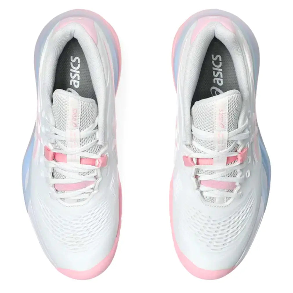 Women`s GEL-Resolution X Tennis Shoes White and Pink Salt Footwear Asics