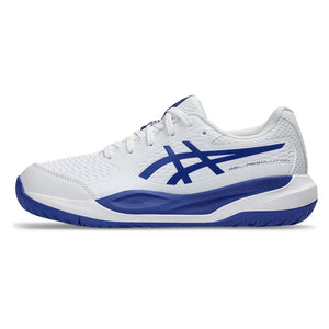 Juniors` GEL-Resolution X GS Tennis Shoes White and Dark Cobalt Footwear Asics