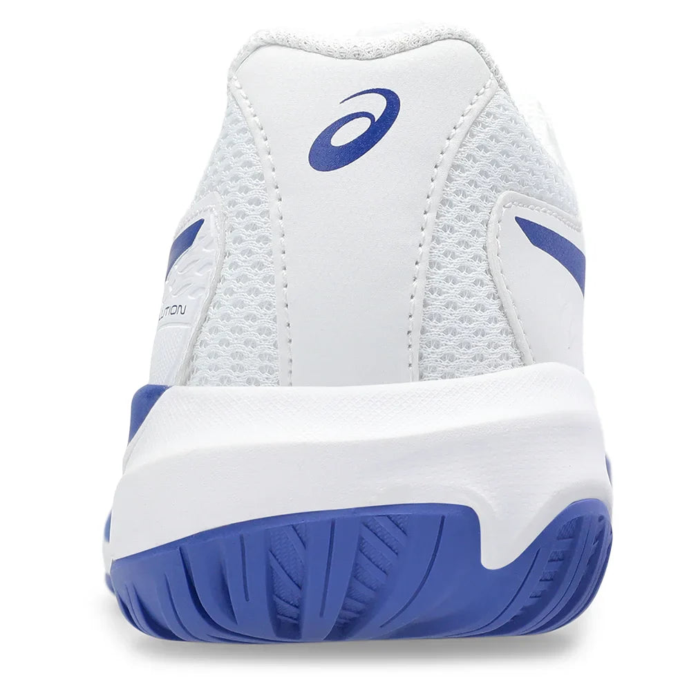 Juniors` GEL-Resolution X GS Tennis Shoes White and Dark Cobalt Footwear Asics