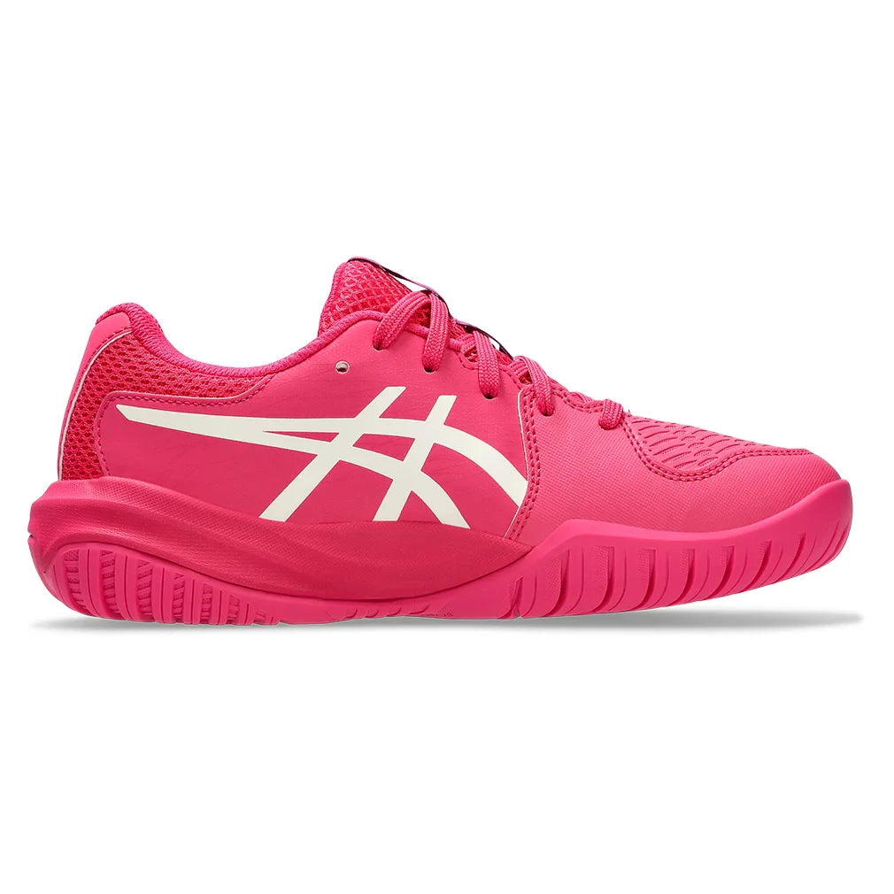 Juniors` GEL-Resolution X GS Tennis Shoes Bright Rose and Cream Footwear Asics