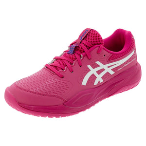 Juniors` GEL-Resolution X GS Tennis Shoes Bright Rose and Cream Footwear Asics