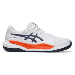 Juniors` GEL-Resolution X GS Tennis Shoes White and Greyish Purple Footwear Asics