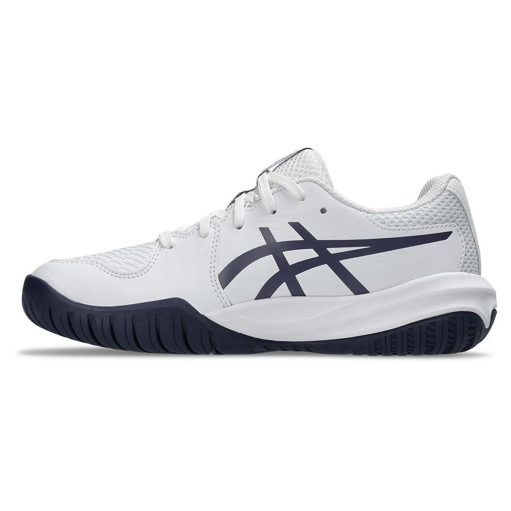 Juniors` GEL-Resolution X GS Tennis Shoes White and Greyish Purple Footwear Asics