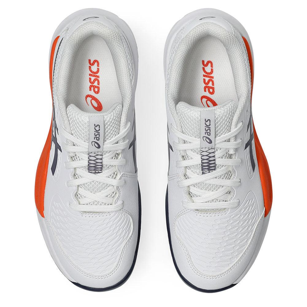 Juniors` GEL-Resolution X GS Tennis Shoes White and Greyish Purple Footwear Asics