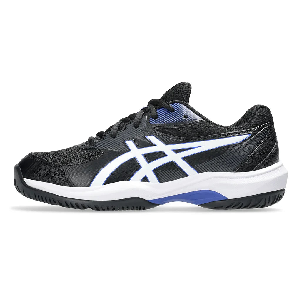 Juniors` GEL-Game GS Tennis Shoes Black and White Footwear Asics