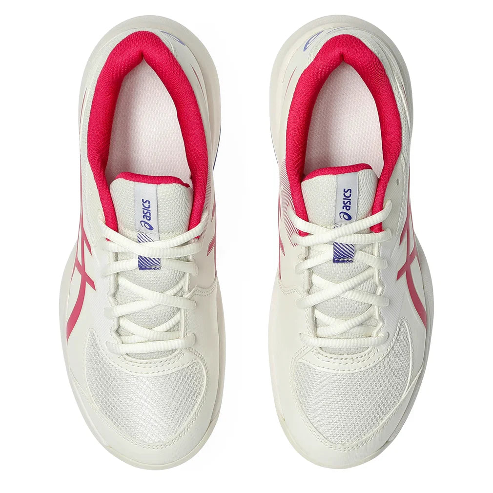 Juniors` GEL-Game GS Tennis Shoes Cream and Bright Rose Footwear Asics