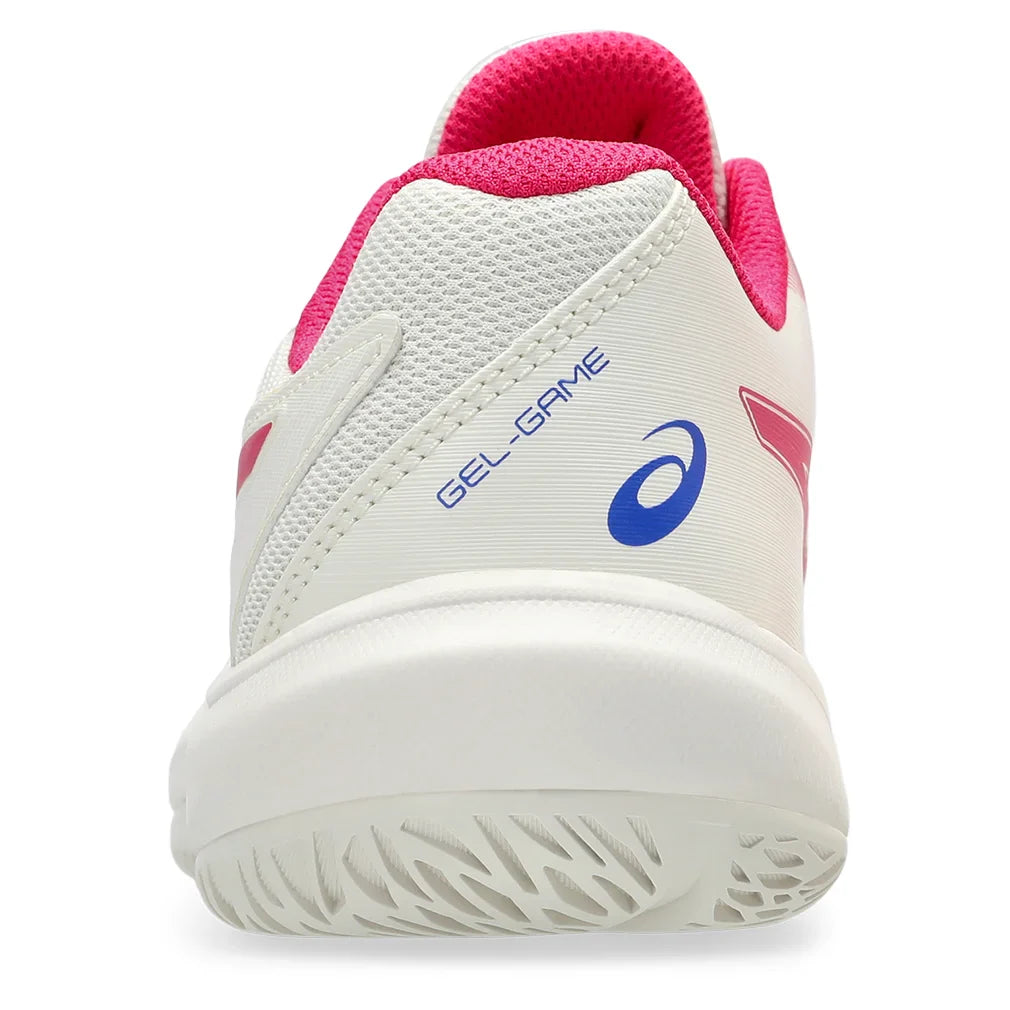 Juniors` GEL-Game GS Tennis Shoes Cream and Bright Rose Footwear Asics