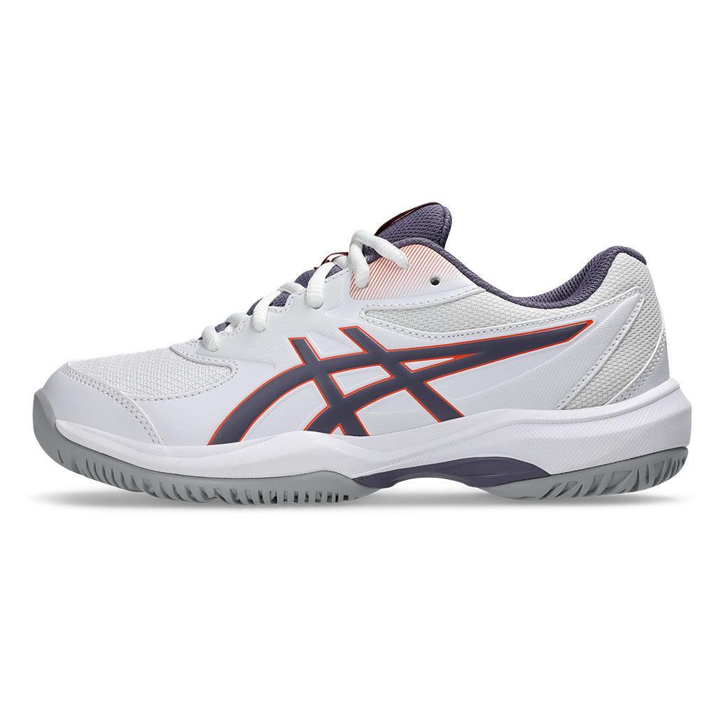Juniors` GEL-Game GS Tennis Shoes White and Greyish Purple Footwear Asics