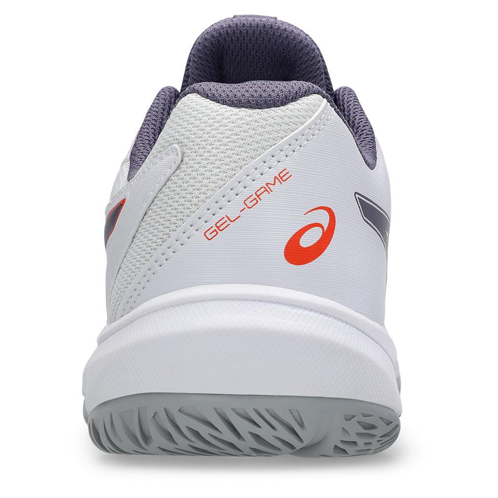 Juniors` GEL-Game GS Tennis Shoes White and Greyish Purple Footwear Asics