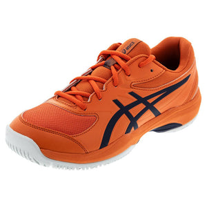 Juniors` GEL-Game GS Tennis Shoes Nova Orange and Indigo Fog Footwear Asics