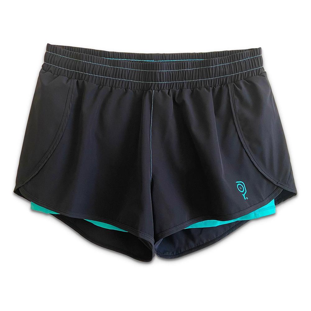 Women's 3 Inch Inseam 2-in-1 Split Pickleball Short Apparel Baddle