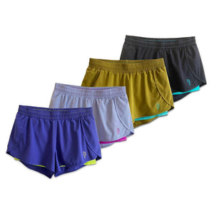 Women's 3 Inch Inseam 2-in-1 Split Pickleball Short Apparel Baddle