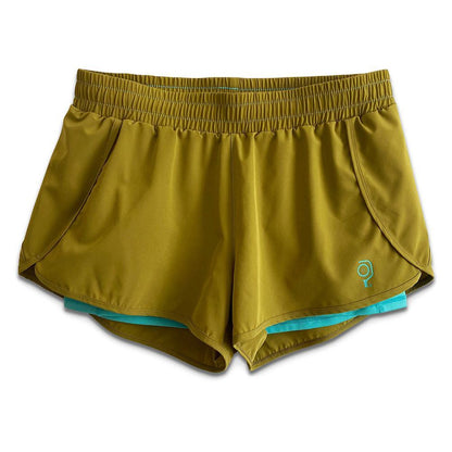 Women's 3 Inch Inseam 2-in-1 Split Pickleball Short Apparel Baddle