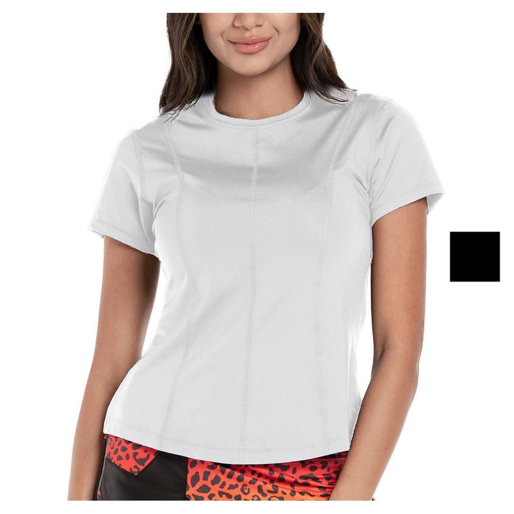 Women's Center Court Short Sleeve Tennis Top Apparel Lucky In Love