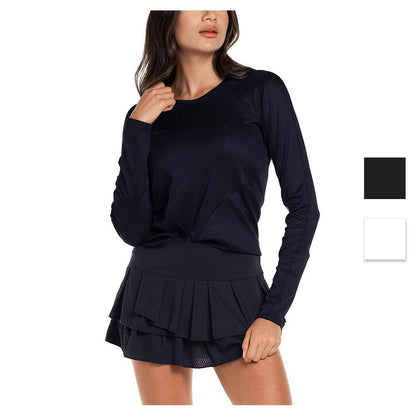 Women's Wrap it Up Long Sleeve Tennis Top Apparel Lucky In Love