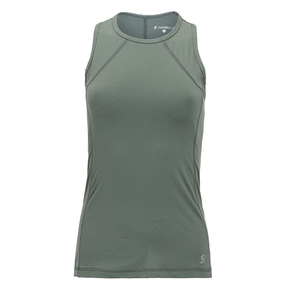 Women's UV Colors Tennis Tank Army Apparel Sofibella