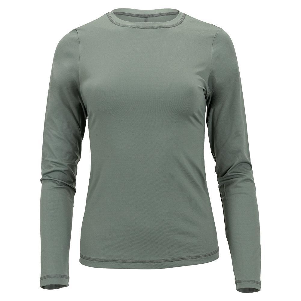 Women's UV Colors Long Sleeve Tennis Top Army Apparel Sofibella