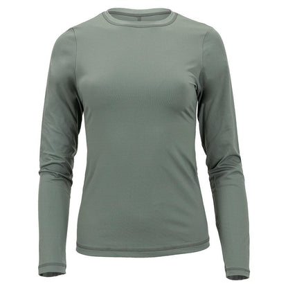 Women's UV Colors Long Sleeve Tennis Top Army Apparel Sofibella