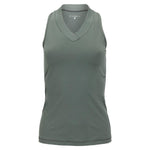 Women's UV Colors Racerback Tennis Tank Army Apparel Sofibella