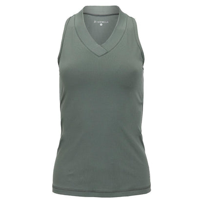 Women's UV Colors Racerback Tennis Tank Army Apparel Sofibella