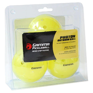 Photon Outdoor Pickleball Ball 3 Pack Balls Gamma