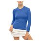 Women's LUV Breeze Long Sleeve Tennis Crew Apparel Lucky In Love