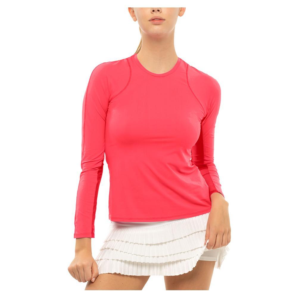 Women's LUV Breeze Long Sleeve Tennis Crew Apparel Lucky In Love