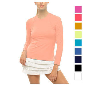 Women's LUV Breeze Long Sleeve Tennis Crew Apparel Lucky In Love