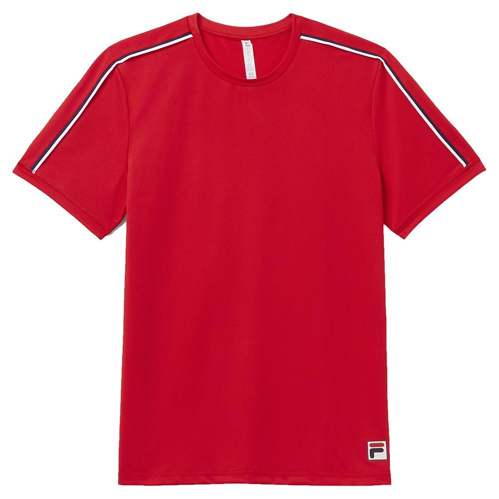 Men's Heritage Essentials Jacquard Tennis Crew Apparel Fila