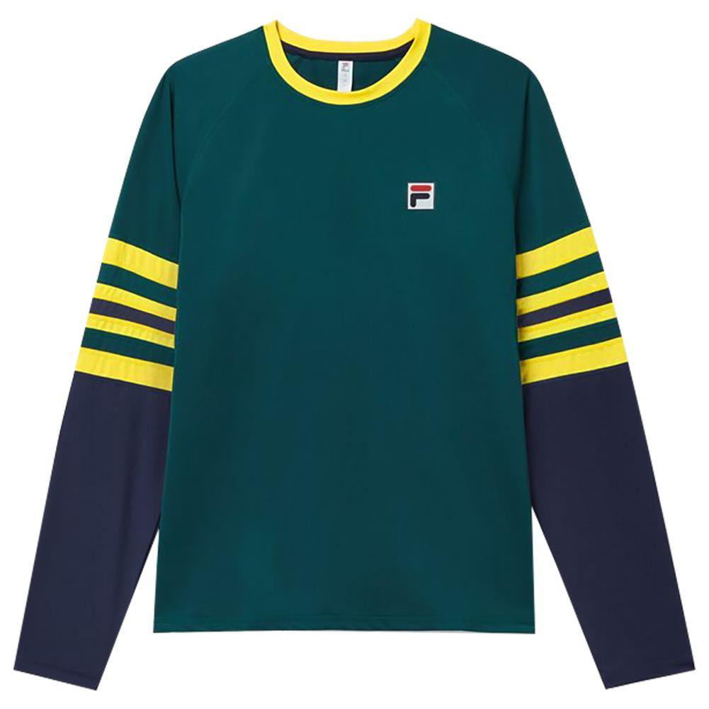 Men`s Heritage Long Sleeve Tennis Crew Apparel Fila