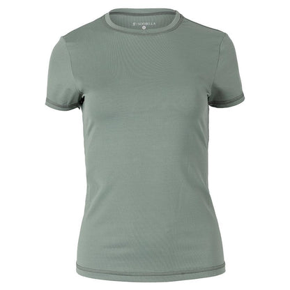 Women's UV Colors Short Sleeve Tennis Top Army Apparel Sofibella