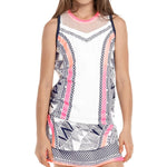 Girls' Santa Fe Glow Tennis Tank Pink Apparel Lucky In Love