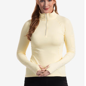 Women`s Mock Zip Tennis Top Apparel BloqUV
