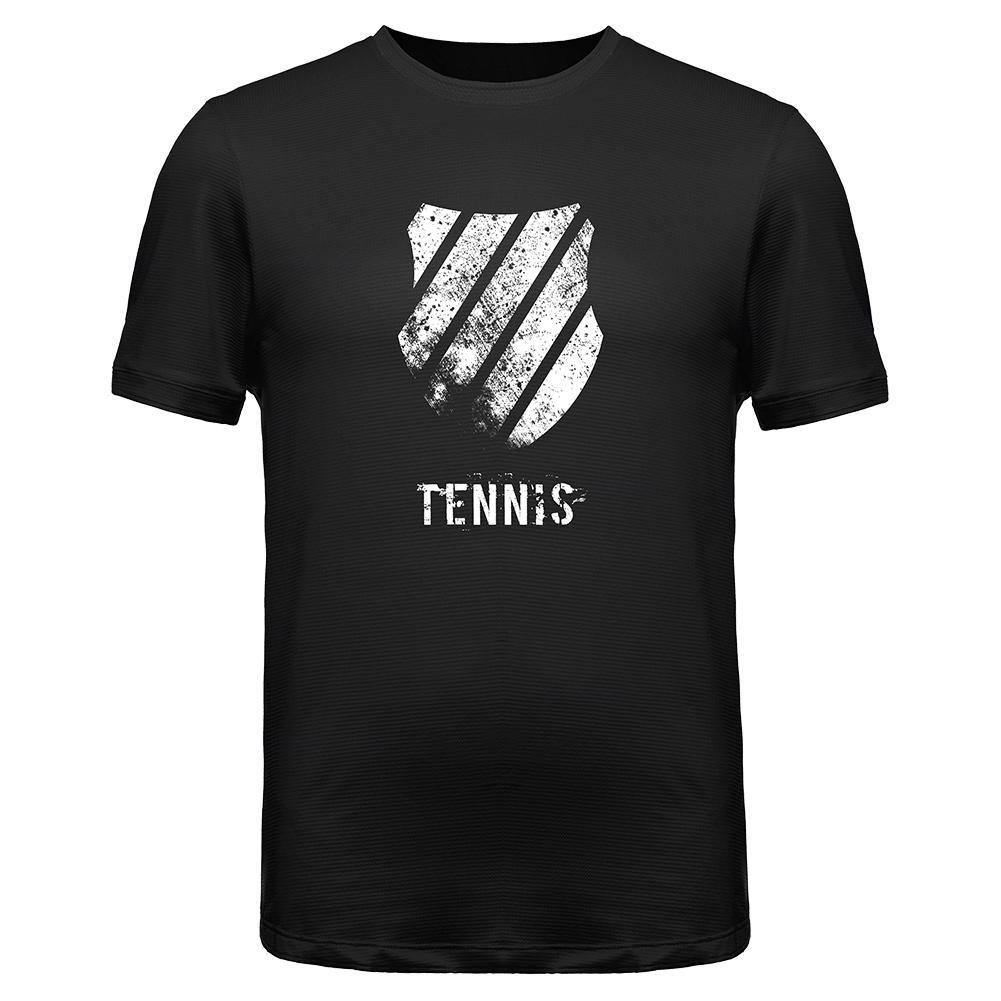 Men`s Distressed Logo Tennis Tee Apparel K-Swiss