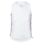 Girls' Have No Sheer Ruche Tennis Tank White Apparel Lucky In Love