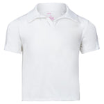 Girls` Cropped Tennis Polo Apparel Lucky In Love