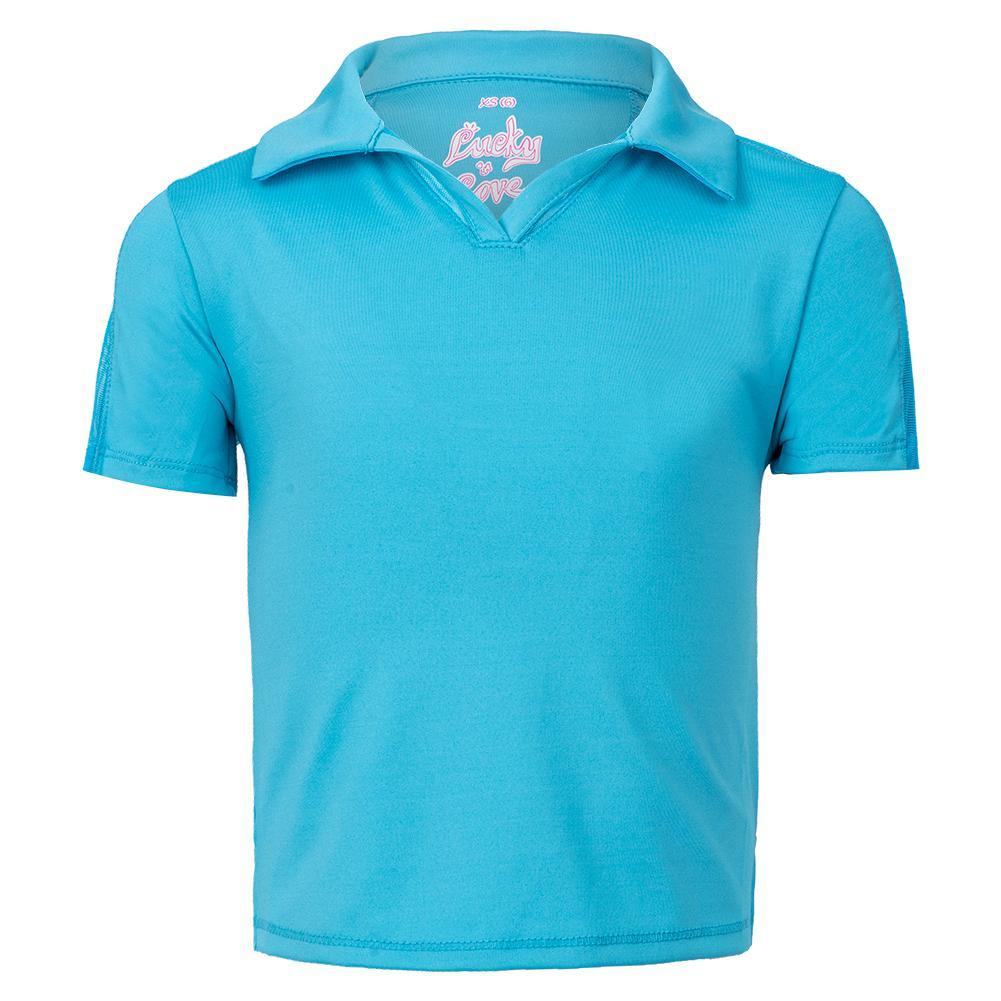 Girls` Cropped Tennis Polo Apparel Lucky In Love