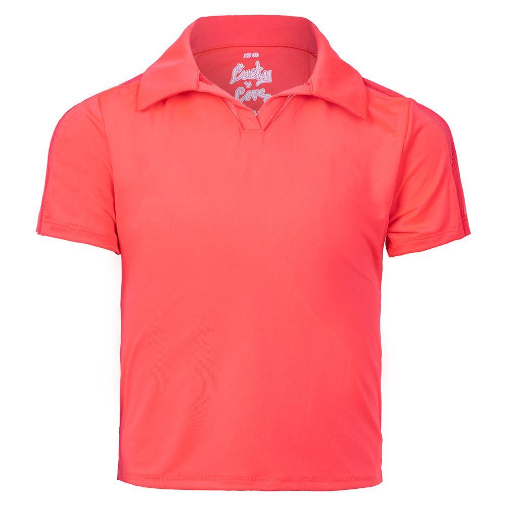 Girls` Cropped Tennis Polo Apparel Lucky In Love