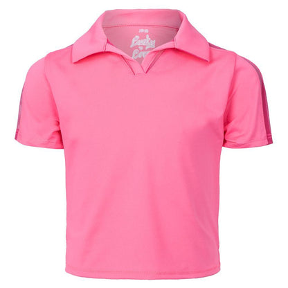 Girls` Cropped Tennis Polo Apparel Lucky In Love