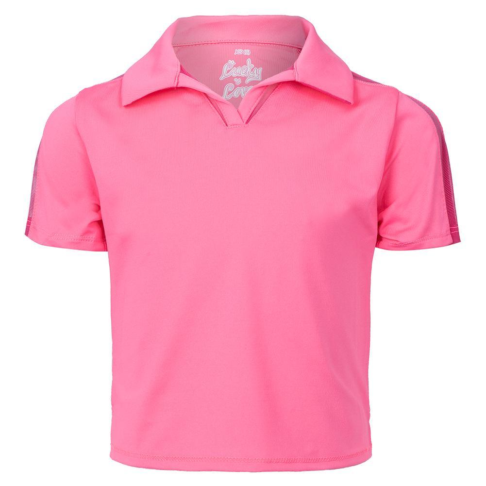 Girls` Cropped Tennis Polo Apparel Lucky In Love
