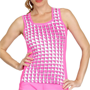 Women's Tamarie Novelty Tennis Tank Dynamic Matrix Apparel Tail