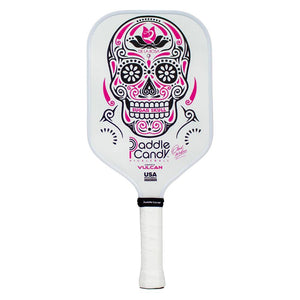 Paddle Candy Sugar Skull DLR Edition Pickleball Paddle White Racquets Vulcan