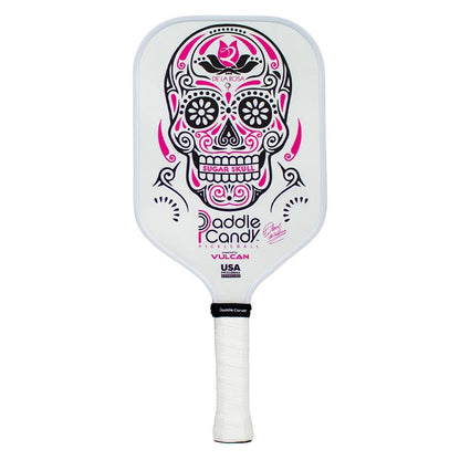 Paddle Candy Sugar Skull DLR Edition Pickleball Paddle White Racquets Vulcan